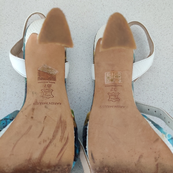 KAREN MILLEN || Aqua Heels SIZE 37 - Picture 7 of 7